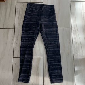 Lululemon navy stripe legging